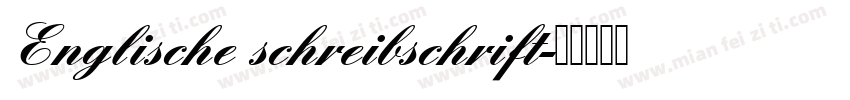 Englische schreibschrift字体转换